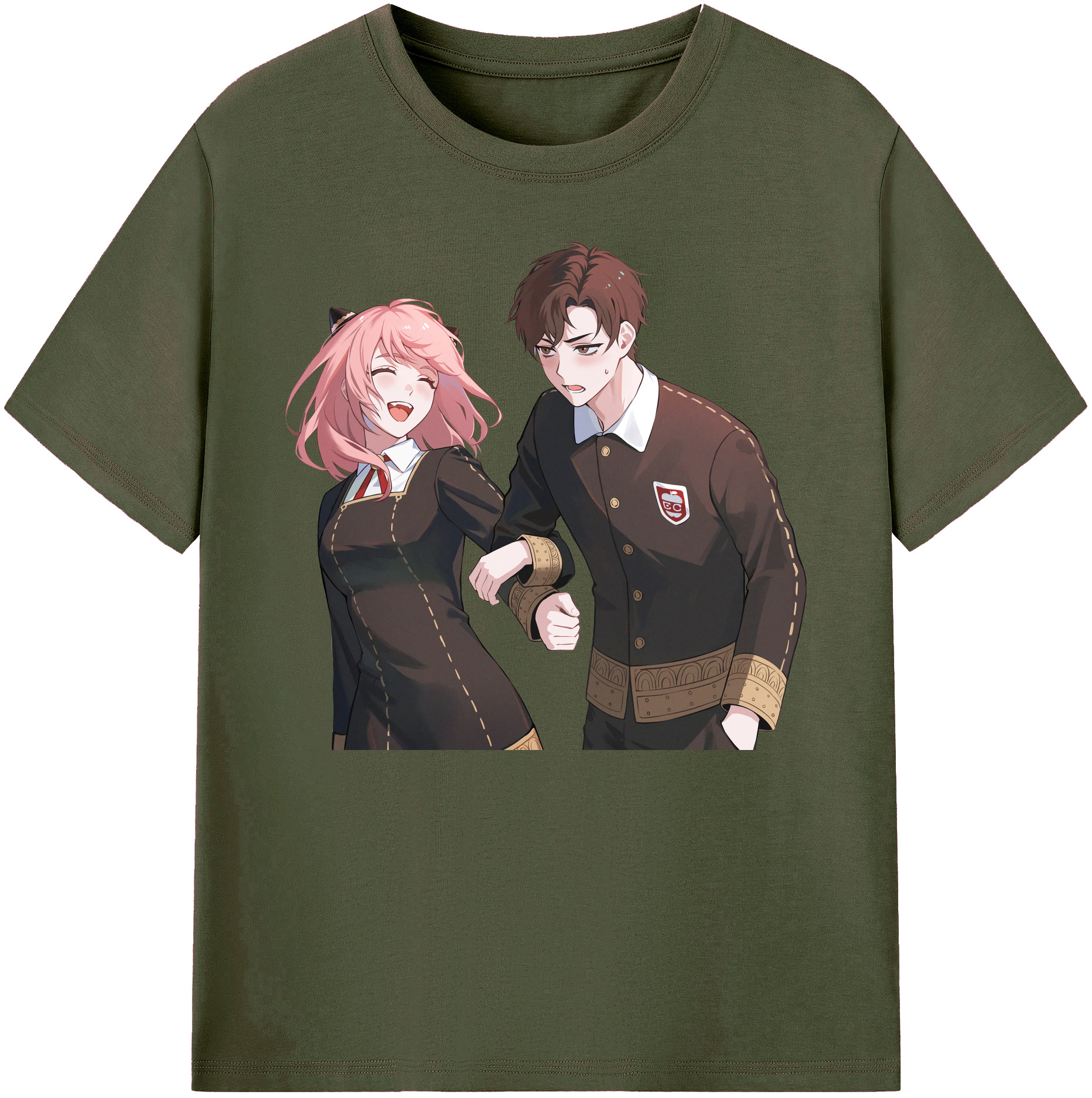 （画像用） SPY×FAMILY间谍家家酒 綿100％ メンズ半袖Tシャツ｜肌触りやわらか＆通気性